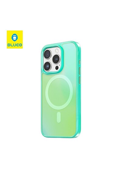 BLUEO İphone 15 Pro Aurora Magsafe Uyumlu Anti-drop Telefon Kılıfı