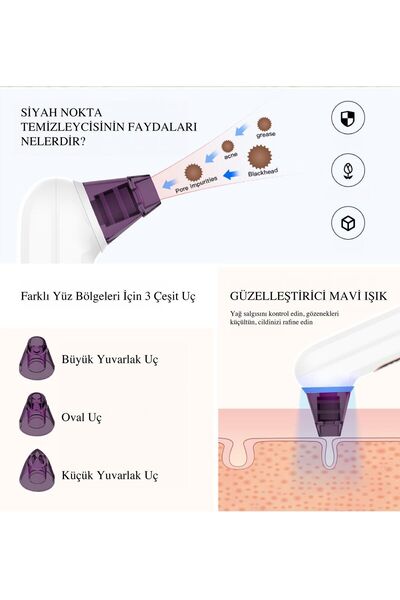 X-Level X-shinyachne Mavi Işıklı Siyah Nokta Temizleyici Xlevel