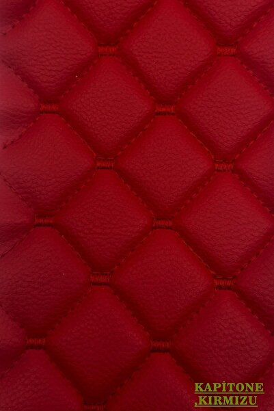 UYSALLAR SUNİ DERİ Yapıştırıcı+ 3'lü Baklava Desen Kapitone Döşemelik Süngerli Dikişli Suni Deri