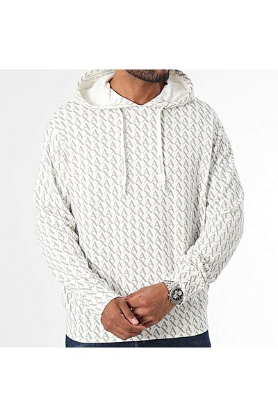 Armani Exchange Мъжки ежедневен черен суитшърт - дълъг ръкав, лого на марката, 8NZMCW ZJNRZ-41BF