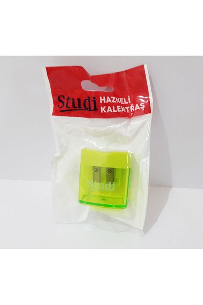 renkli çiçekler Pencil Sharpener Double Blade Large Size Dark Green Color Pencil Sharpener