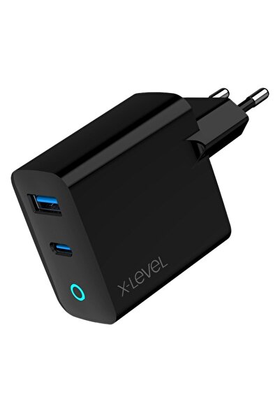 X-Level X-chargersuperbmax 3a Pd 45w Type-c & Usb-a Port Ultra Hızlı Şarj Aleti - Gan Teknolojili