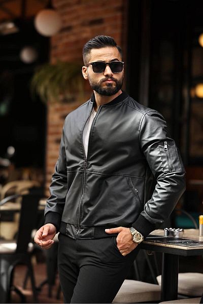 Leather College Jacket for Men Prices and Styles Trendyol