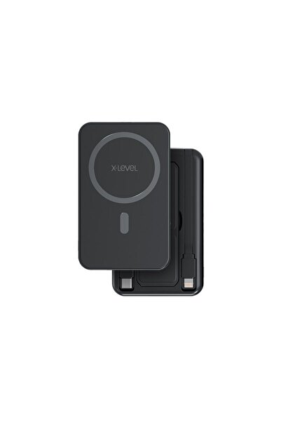 X-Level X-powermagduo 15w Magsafe Özellikli Pd 20w 10000 Mah Taşınabilir Şarj Aleti Çift Kablo Powerbank