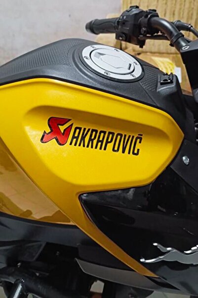 Banxtre Dekoratif Kırmızı Siyah Akropovic Logo Sticker Motor-Araba-Egzoz için...