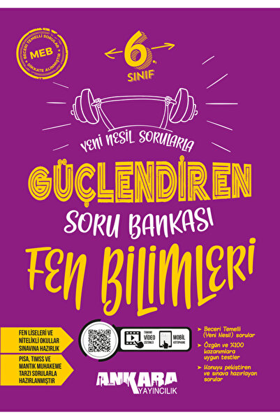 Ankara Yayıncılık 6. Sınıf Fen Bilimleri Güçlendiren Soru Bankası 2024-2025 G...