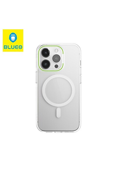 BLUEO iPhone 14 Pro Max Magsafe Compatible B49 Ultra Clear Anti-Drop Green Ph...