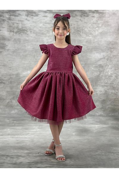 defada Glittery Glittery Tulle Buckle Girls' Evening Dress