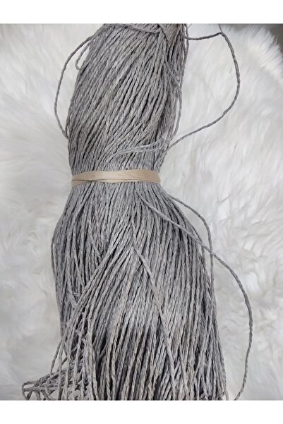 Kevser nur tuhafiye Gray Paper Thread 200 Gr 240 m (+-10) Natural Straw Raffia Supla Natural Bag Hobby Hand Knitting Thread
