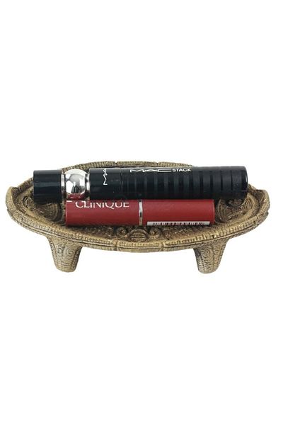 Evene Organizator de machiaj cosmetic anticat din aur - Model 7