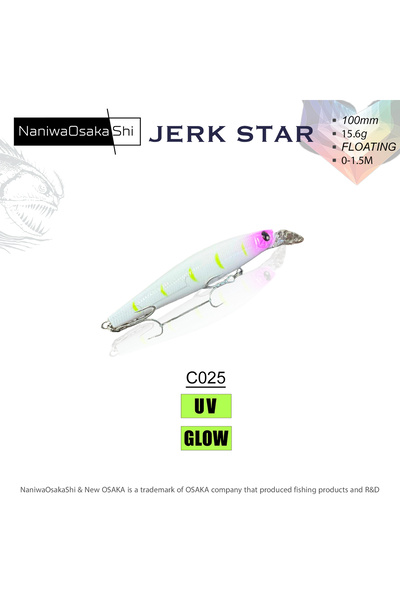 Osaka NANIWAOSAKASHI JERKSTAR 100MM 15.6G COLOR:C025