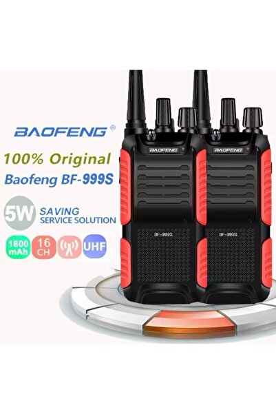 BAOFENG 2 li SET Baofeng Yeni model 999s inşaat şantiye av gezi vale vinç kamp seyahat telsizi