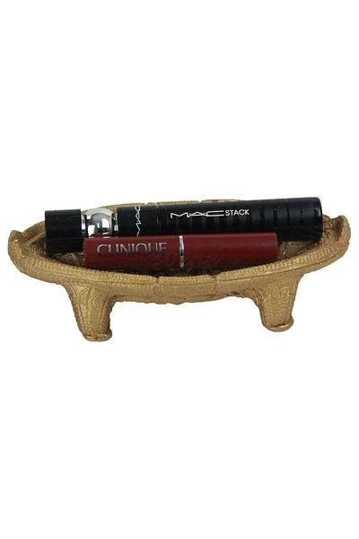Evene Organizator de machiaj cosmetic de culoare aurie - Model 7