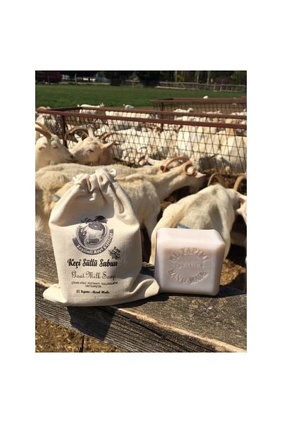 Zeytinli Keçi Çiftliği Handmade Goat Milk Stone Tattoo Soap (Pure Olive Oil & 100% Natural)