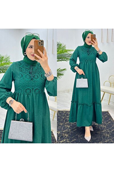 butik hira Lace Detailed Stylish Dress
