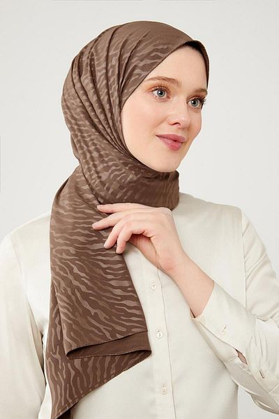 Levidor Σάλι Elegance με σχέδιο Jacquard σε Σκούρο Καφέ