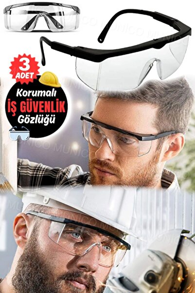 3 Pieces of Eye Protection Equipment: UV Protection with Maximum Protection Against Wind, Dust and Water: Protect Your Eyes