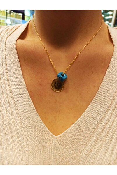 dost altın Altın Halat Burma Çeyrekli Kolye