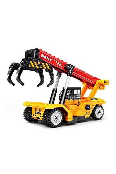 Sembo Block Sany Lisanslı Mini Kütük Taşıyıcı 174 Parça yapı blokları Legoile Uyumlu (712049)