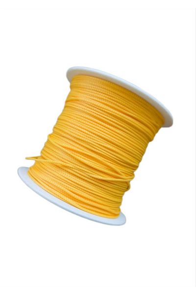 Bonanka Yellow Color 100 Meters Parachute Macrame Bracelet Knitting Rope (1.0 Mm)