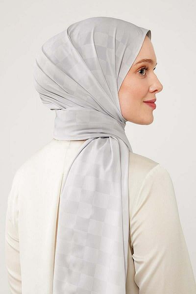 Levidor Elegance A.Silver Shawl - Model de șah și jacquard
