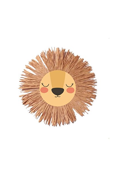 Ya&mu Rafya Aslan Çocuk Odası Duvar Süsü 30 cm
