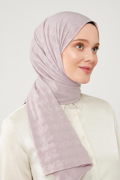 Levidor Σάλι με μοτίβο παζλ Elegance Nude Jacquard