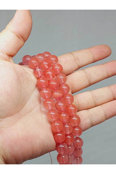 Yasamtohumu 9cm dug ružičasti kvarc Sa kamenčićima četvrtine niza - 10mm (51364)