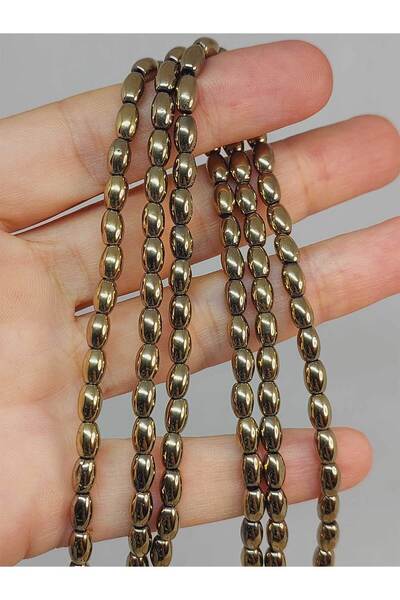 Yasamtohumu 9 cm lungime hematit piatră de orz tăiată Quarter String - 4*5,5 ...