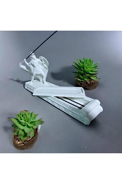 Home H3d Mızrak Atan Gladyatör Tütsülük Ve Tütsü Saklama Kutusu