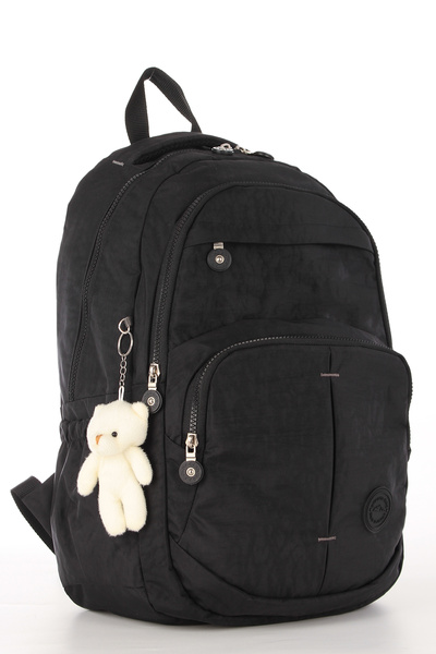 Strong Bag Crinkle Fabric Multi-Eye School Bag–Unisex Backpack with Laptop & ...