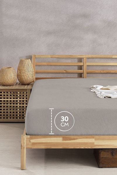 The Berb Cotton Towel Sheet - 4-Side Elastic, Single/Double, Elastic Towel Sheet