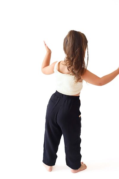 Botex Pantaloni unisex pentru copii de muselină