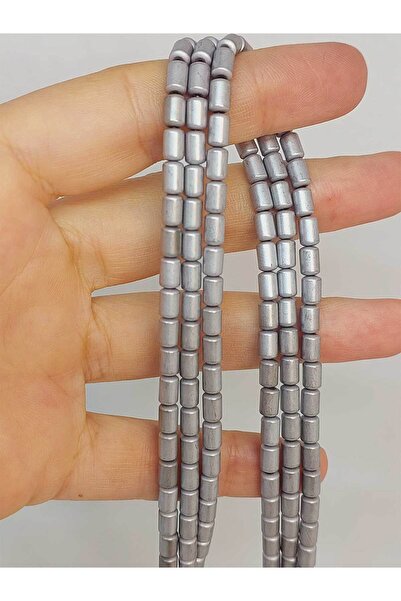 Yasamtohumu 9cm dug hematit Sa kamenčićima četvrtina niti - 4*5.5mm (48132)