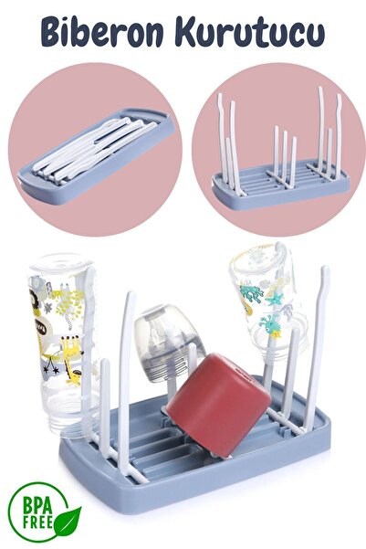 Espas Home Katlanabilir Biberon Ve Mama Kabı Kurutucu Mavi