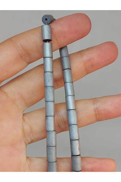 Yasamtohumu 9cm dug hematit Sa kamenčićima četvrtine niti - 5.5*8mm (49610)