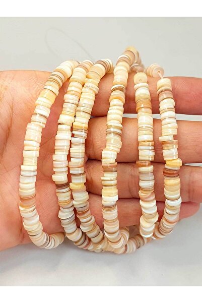 Yasamtohumu Are 9 cm lungime! Piatra de sidef 6*2mm Quarter String - 43160