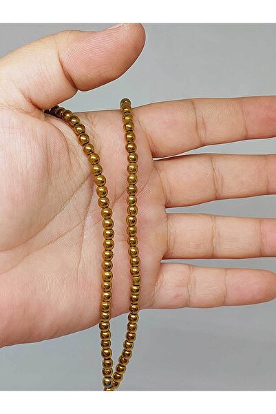 Yasamtohumu Довжина 9 см Четверть нитки з гематитовими каменями - 3,5*4 мм (5...