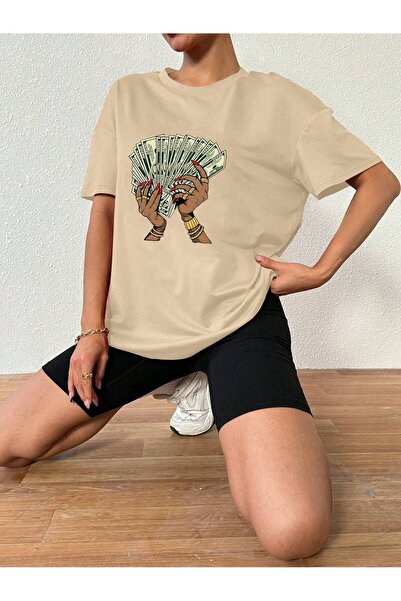 MODAVİBE Unisex γυναικείο μπλουζάκι με κοντό μανίκι σε μεγάλο μέγεθος