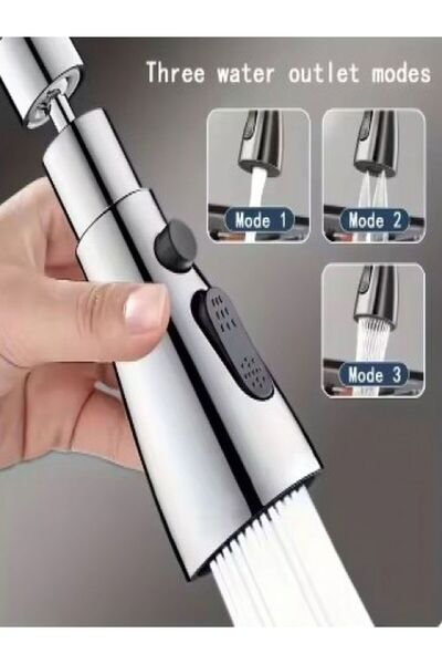 Özasya AVM 3 Fonksiyonlu Metalik Musluk Başlığı