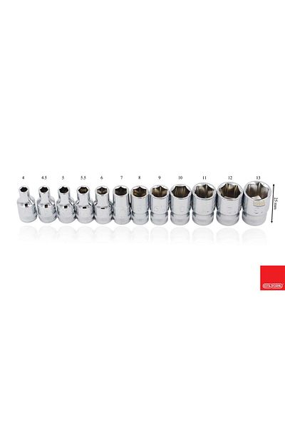 CETA FORM 18 PieCe SoCket Set with PlastiC Bag - 4-13 Mm C00-18ph2