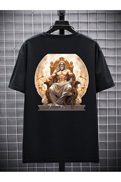 MODAVİBE Μπλουζάκι Unisex με στάμπα Zeus - Modavibe