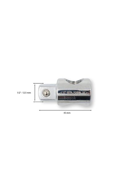 CETA FORM C11-92 3/8'' Socket Adapter (3 Way) D:3/8''- E:1/2''