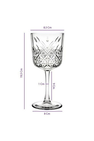 Paşabahçe Timeless Set of 8 Stem Cocktail Glasses-440237