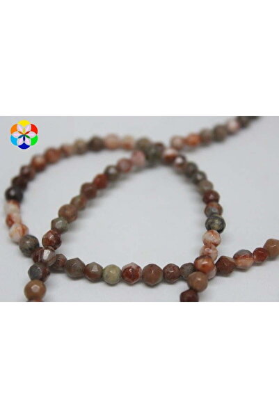 Yasamtohumu Камінь яшма, фасетований, чверть ряду - довжина 9 см, 4 мм (9856)