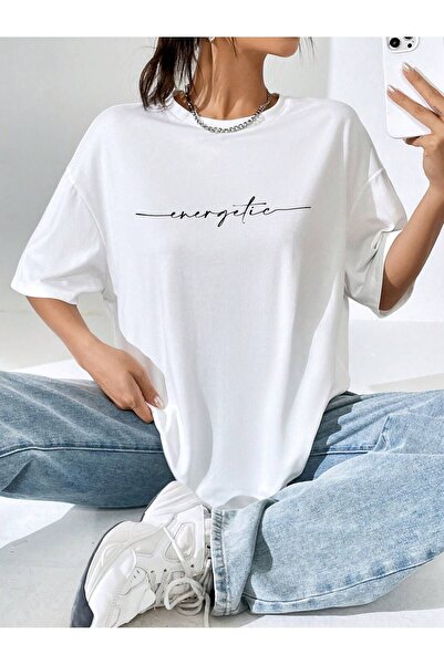 MODAVİBE Tricou unisex cu imprimeu la modă pentru femei