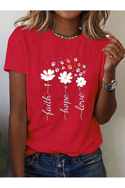 MODAVİBE Tricou imprimat pentru femei Modavibe