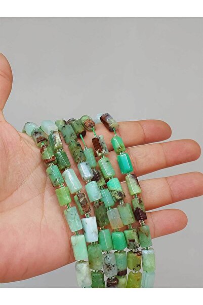 Yasamtohumu Πέτρα Χρυσοπράσινη 6x12mm - Μήκος 9cm Τέταρτη Σειρά (49930)