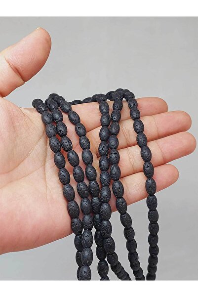 Yasamtohumu Lava kameni ječam kroj četvrtine niti - dužina 9cm, 6*8.5mm (49970)