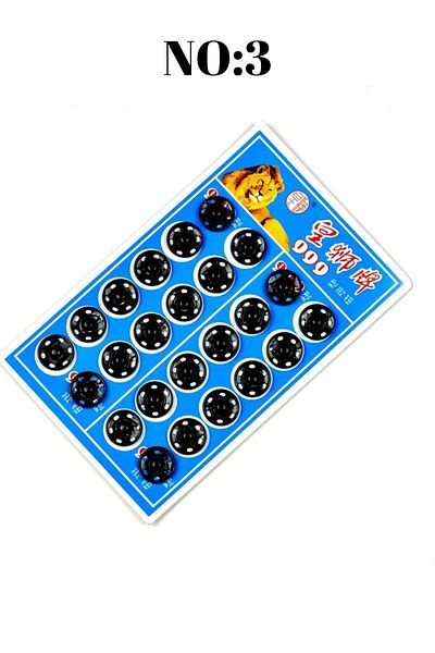 vollen yarn Black Snap Button - Color 3